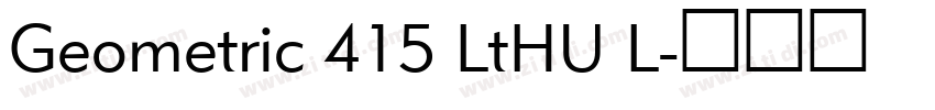 Geometric 415 LtHU L字体转换
